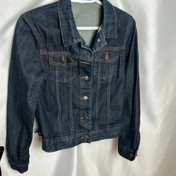 NWOT J. Crew Cropped blue denim jean jacket ,festival western,country, - Picture 5 of 13